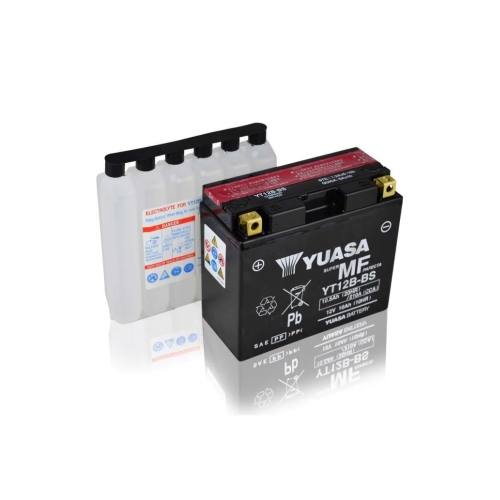 Стартов Акумулатор, Мотоциклет, ATV, Скутер, YUASA AGM, 12V, 10.5Ah, 210A, YT12B-BS